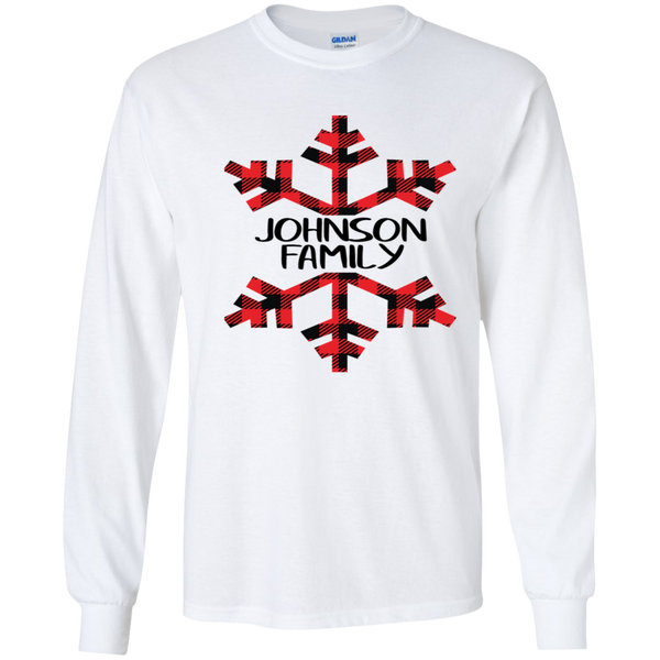 Custom Snowflake Buffalo Plaid Family Shirts