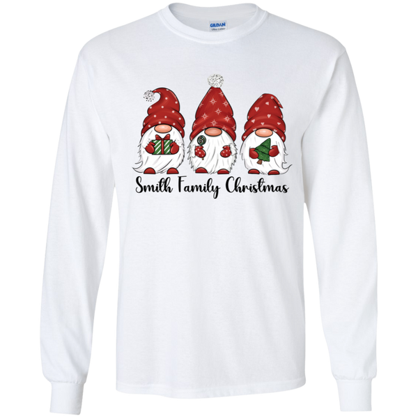 Custom Gnome Family Christmas Shirts