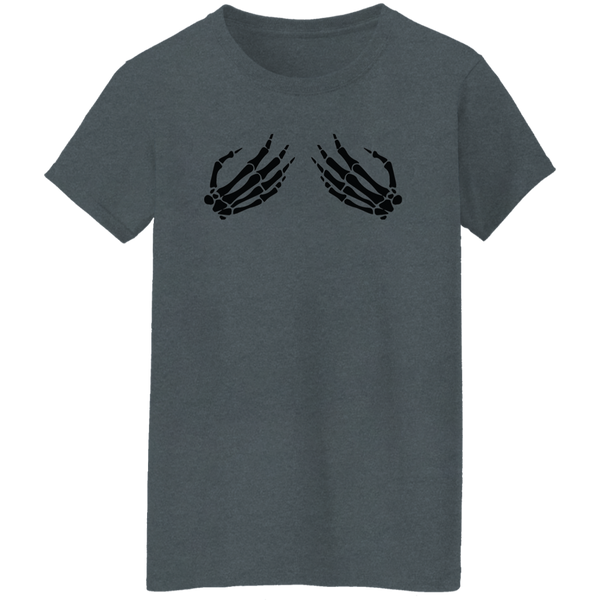 Skeleton Boob Hand T-Shirt