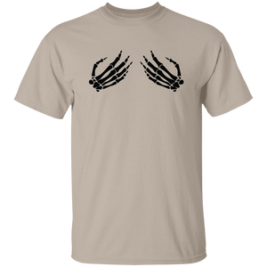 Skeleton Boob Hand T-Shirt