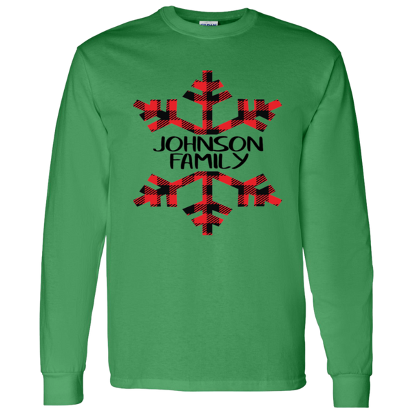 Custom Snowflake Buffalo Plaid Family Shirts