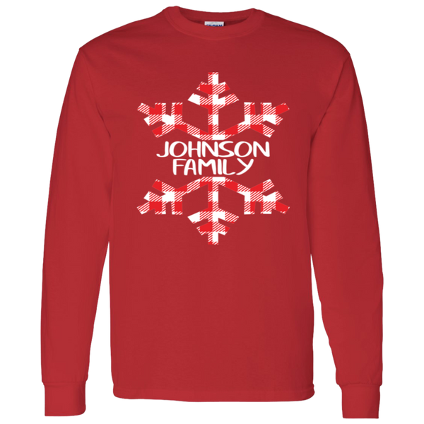 Custom Snowflake Buffalo Plaid Family Shirts