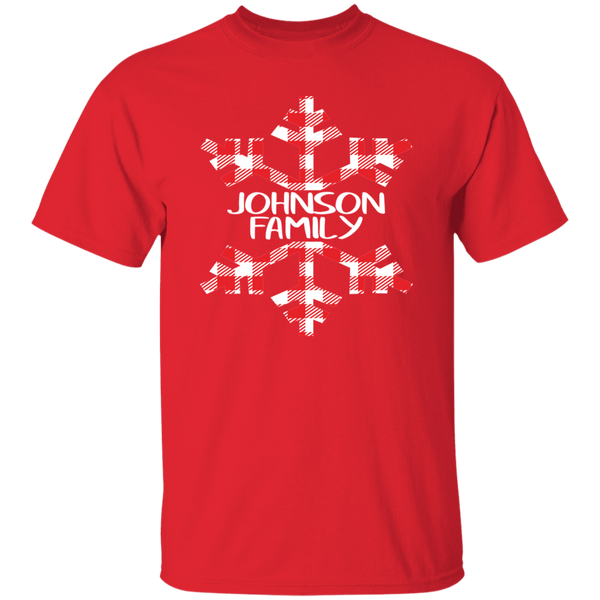 Custom Snowflake Buffalo Plaid Family Shirts