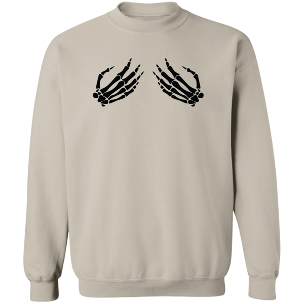 Skeleton Boob Hand Sweatshirt