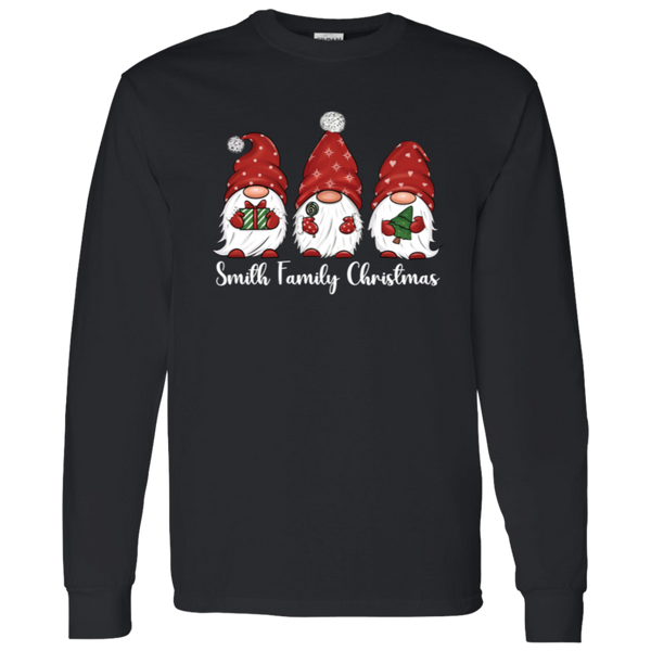 Custom Gnome Family Christmas Shirts