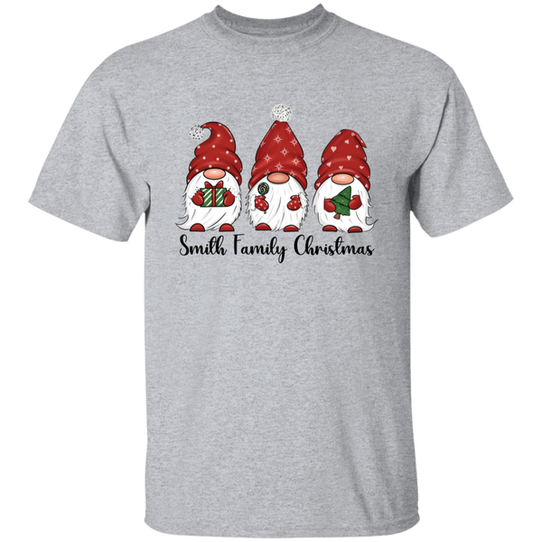 Custom Gnome Family Christmas Shirts