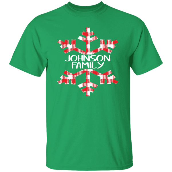 Custom Snowflake Buffalo Plaid Family Shirts