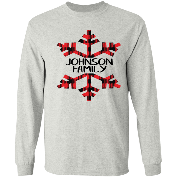 Custom Snowflake Buffalo Plaid Family Shirts