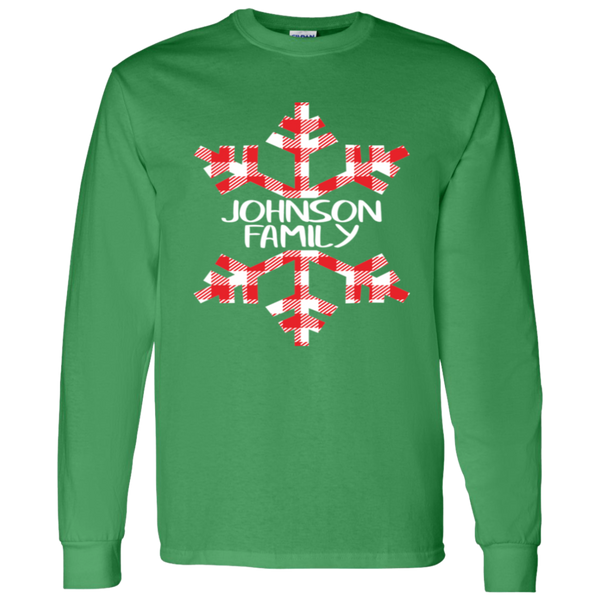 Custom Snowflake Buffalo Plaid Family Shirts