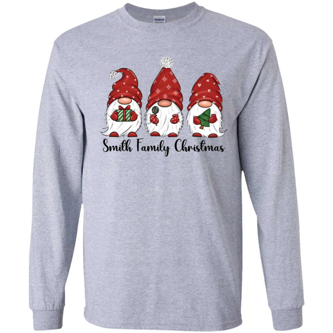 Custom Gnome Family Christmas Shirts