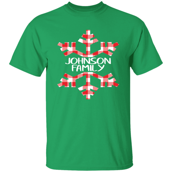 Custom Snowflake Buffalo Plaid Family Shirts