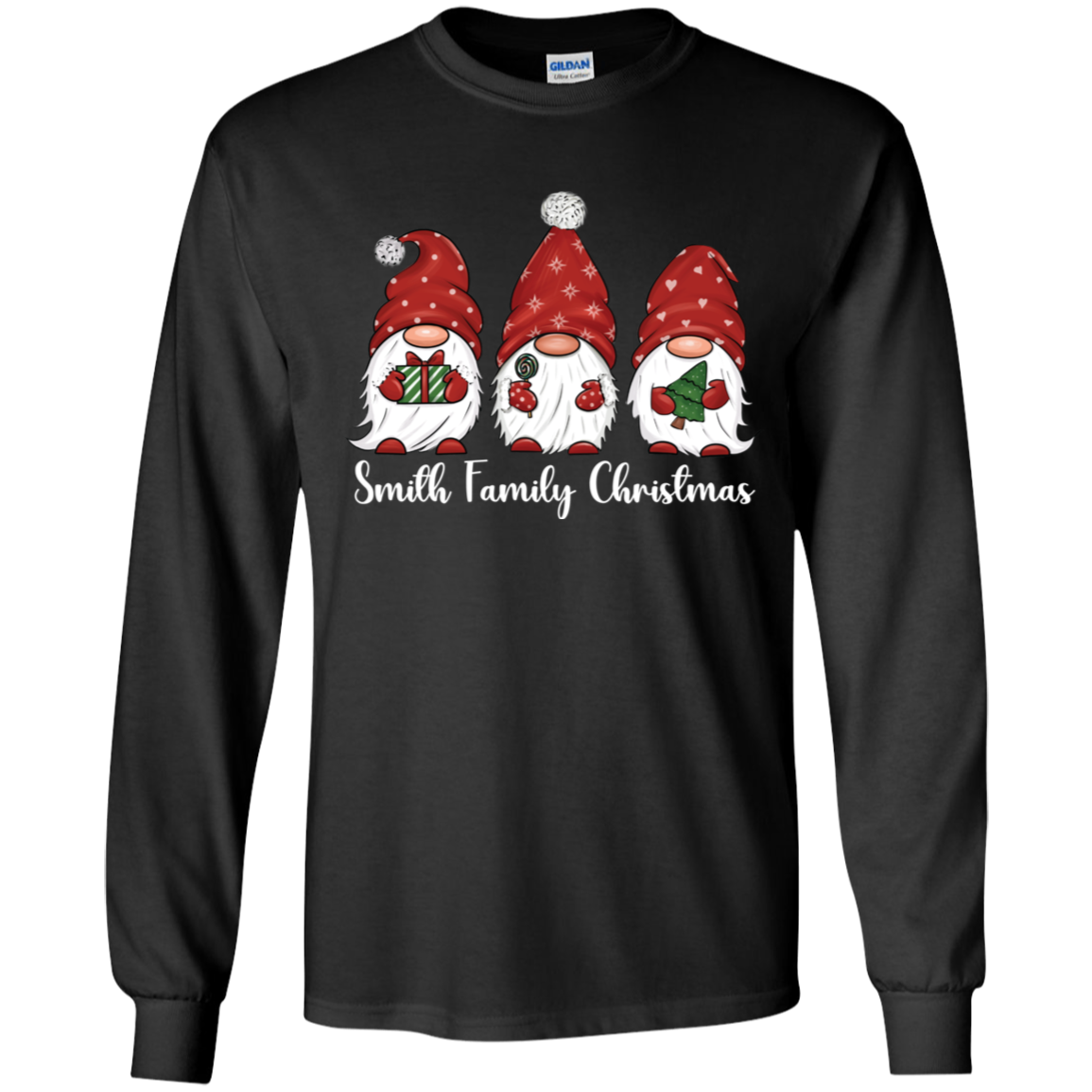 Custom Gnome Family Christmas Shirts