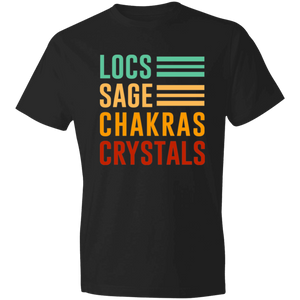 Locs, Sage, Chakras, Crystals T-Shirt