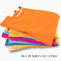 Buy 10 Shirts Get 2 Free