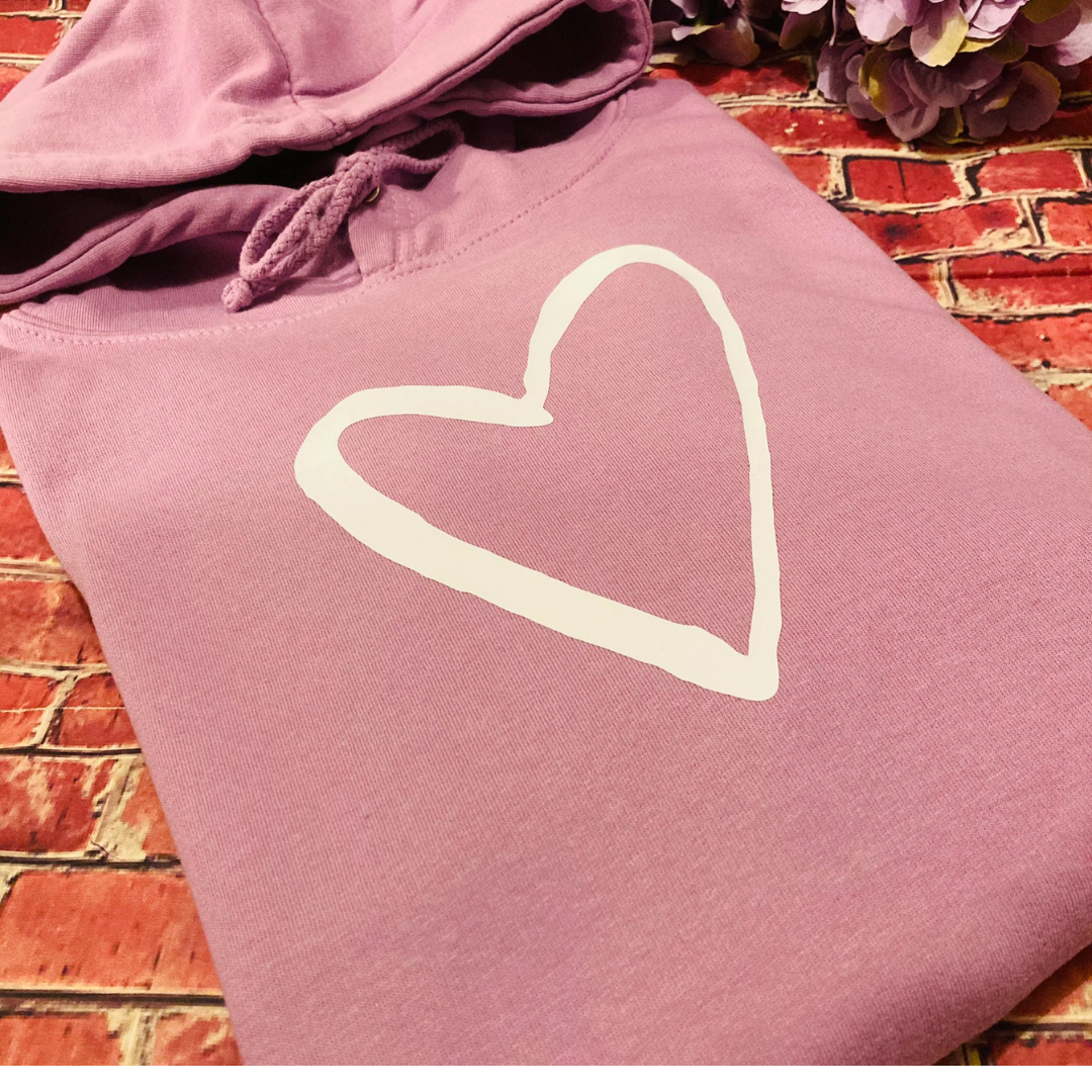 Hand- Drawn Heart Sweatshirt