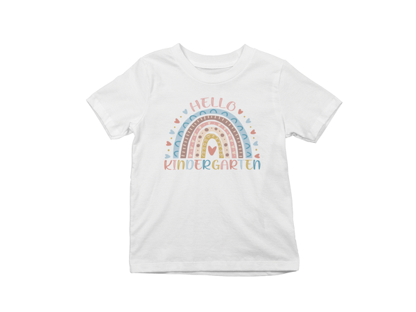 Hello Kindergarten Rainbow T-Shirt