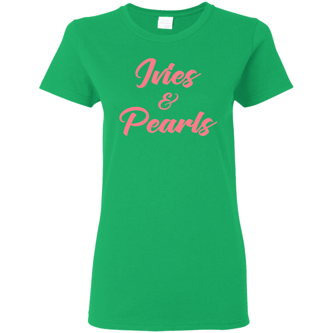 Ivies and Pearls Ladies' Green T-Shirt