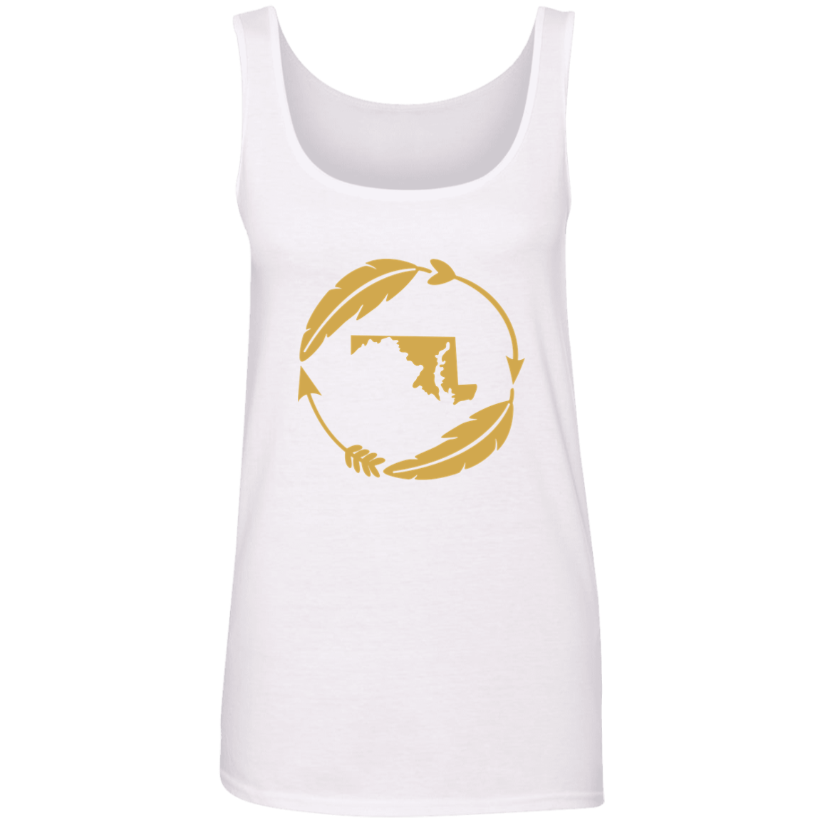 Maryland Wreath Ladies' Tank Top