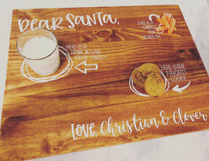 Santa Board Wood Sign