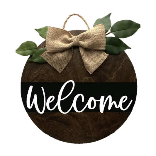 Welcome Door Hanger- The Ashley